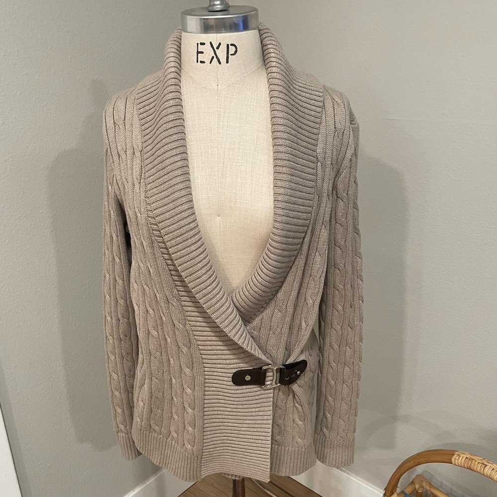 Ralph Lauren Black Label Large Cable Knit Sweater